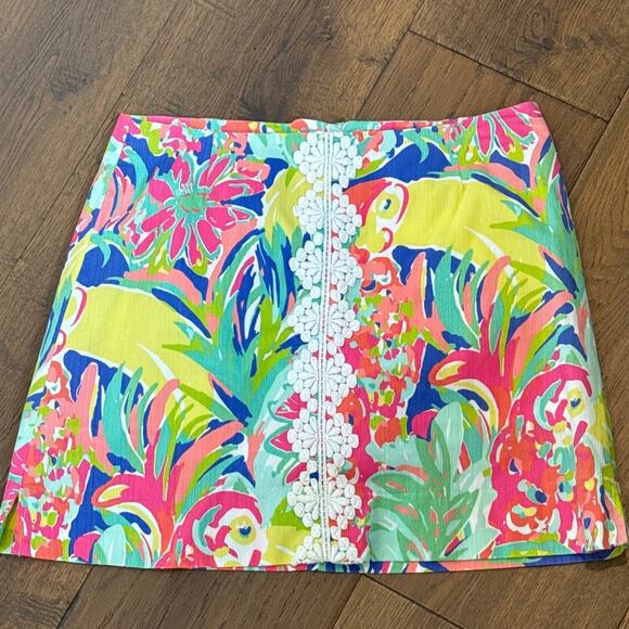 Lilly Pulitzer Rhea Tropical Skort Casa Banana Tropical Resort Vacation Sz 0 - Picture 3 of 7